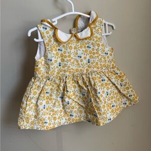 Charming Yellow Floral Kids Matching Set with Bees